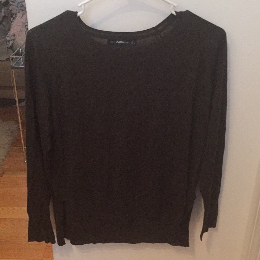 Dark olive light sweater